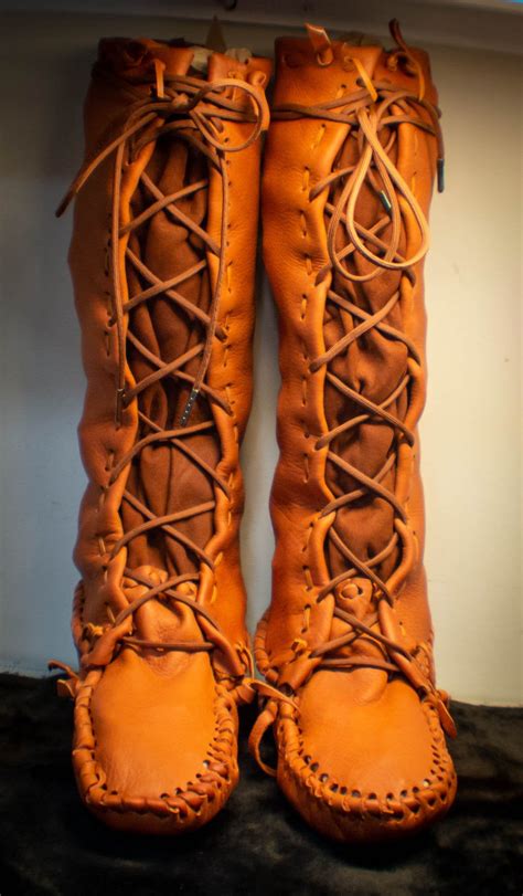 etsy moccasins|knee high moccasins for hunting.